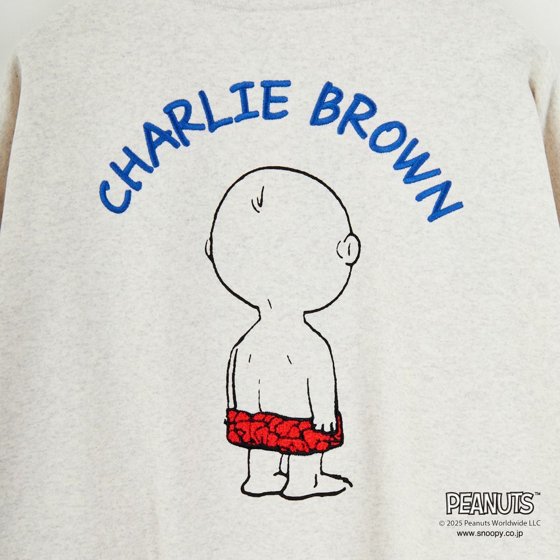 PEANUTS × JEANS FACTORY [ピーナッツ × ジーンズファクトリー] PEANUTS チャーリー・ブラウンスウェット [JFC-254-098] ASH GRY