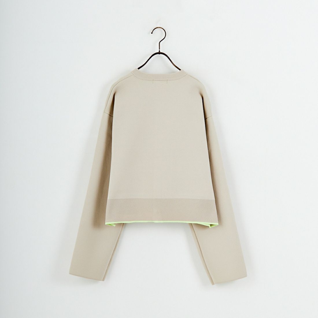 Maison de L'allure [メゾン ドゥ ラリュール] バイカラースポンディッシュニットカーディガン [M25141010] 22 GRG/MNT