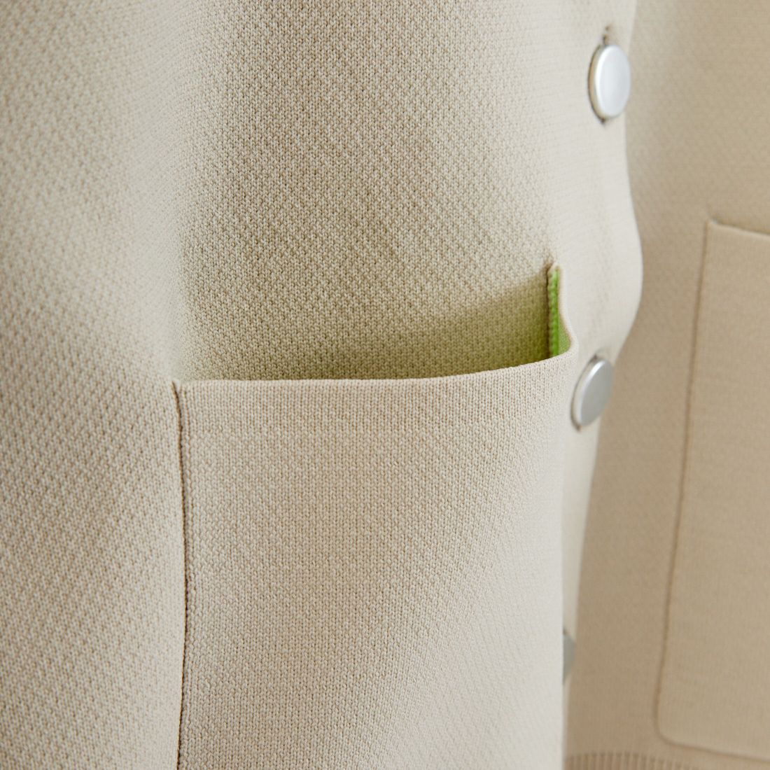 Maison de L'allure [メゾン ドゥ ラリュール] バイカラースポンディッシュニットカーディガン [M25141010] 22 GRG/MNT