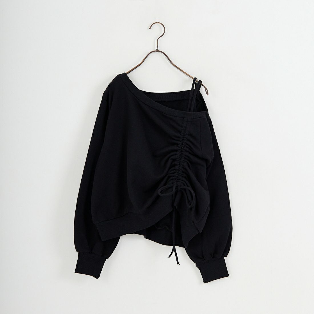 nenom [ネノム] ワンショルダードロストスウェット [NE25142013] 09 BLACK