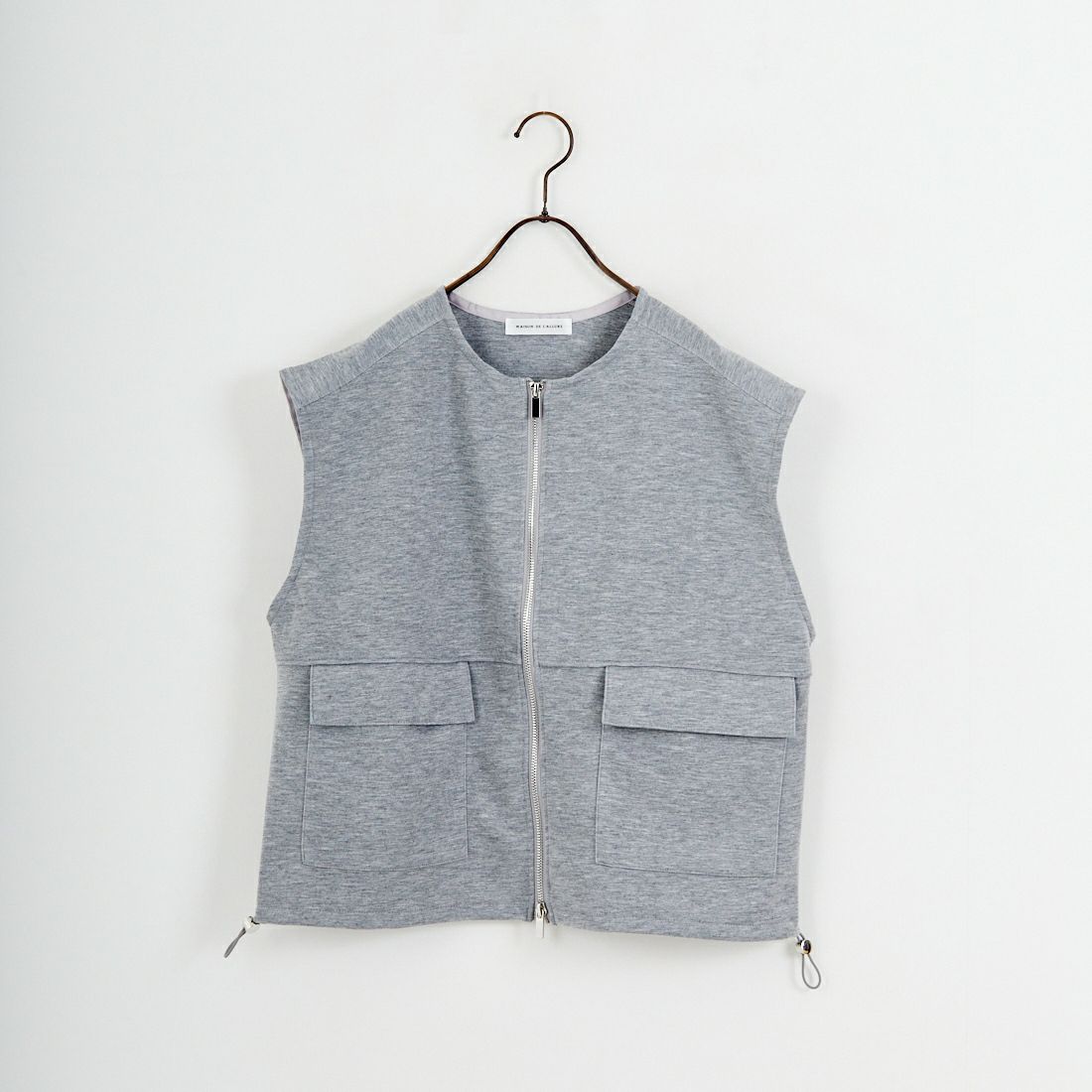 Maison de L'allure [メゾン ドゥ ラリュール] ダブルジップダンボールベスト [M25142004] 07 GRAY