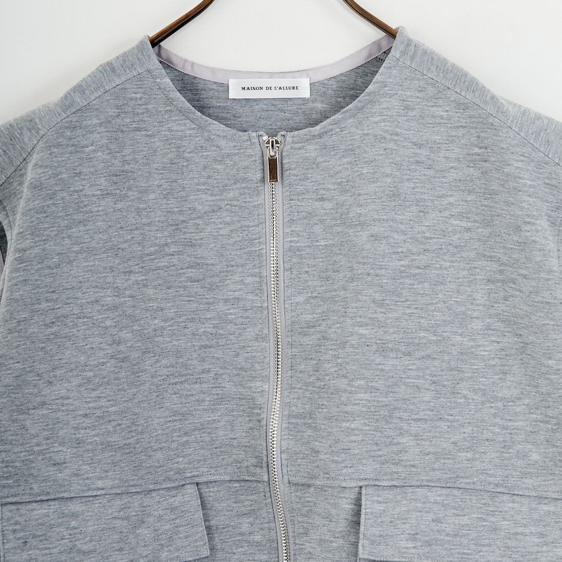 Maison de L'allure [メゾン ドゥ ラリュール] ダブルジップダンボールベスト [M25142004] 07 GRAY