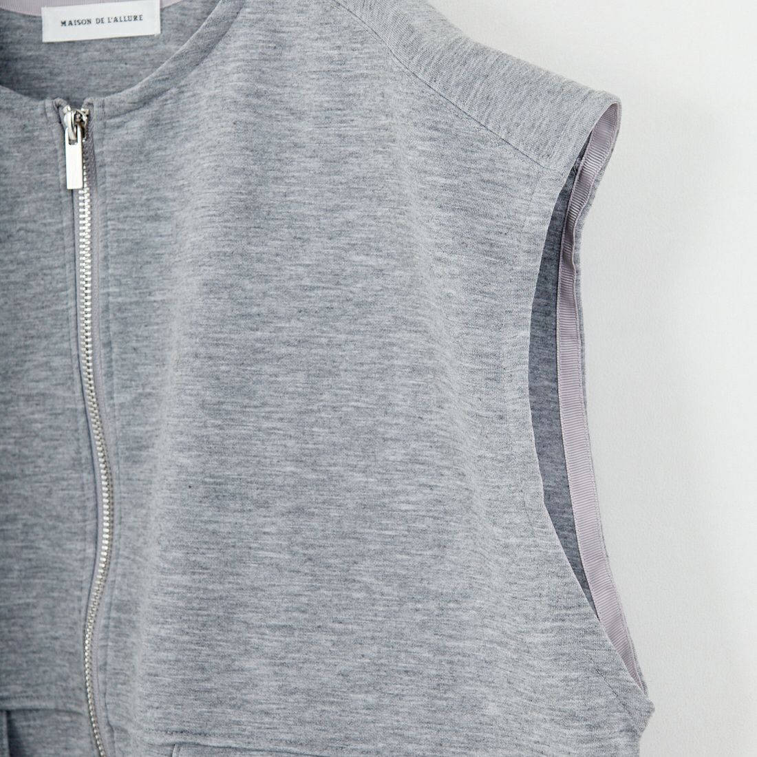 Maison de L'allure [メゾン ドゥ ラリュール] ダブルジップダンボールベスト [M25142004] 07 GRAY