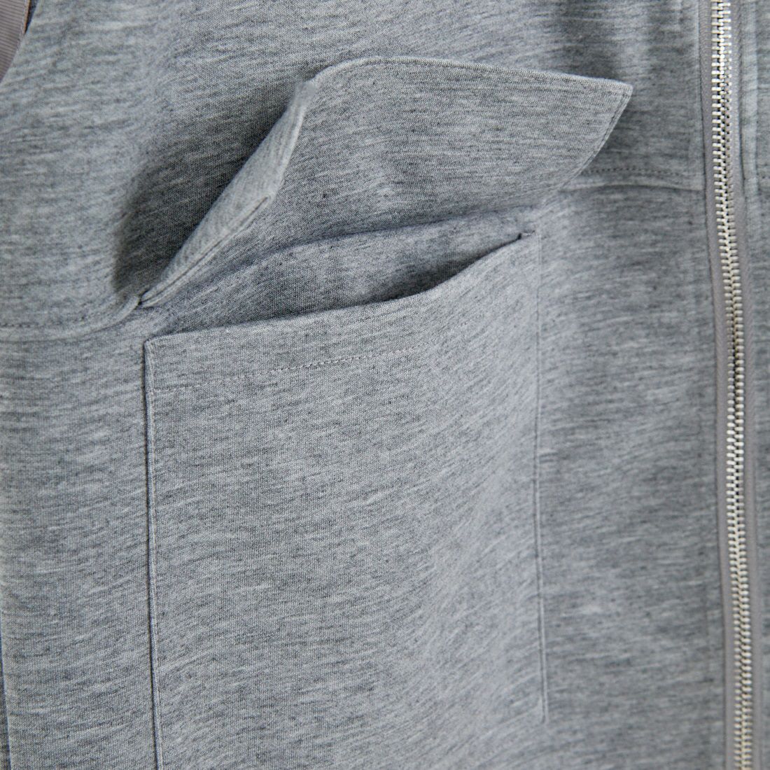 Maison de L'allure [メゾン ドゥ ラリュール] ダブルジップダンボールベスト [M25142004] 07 GRAY