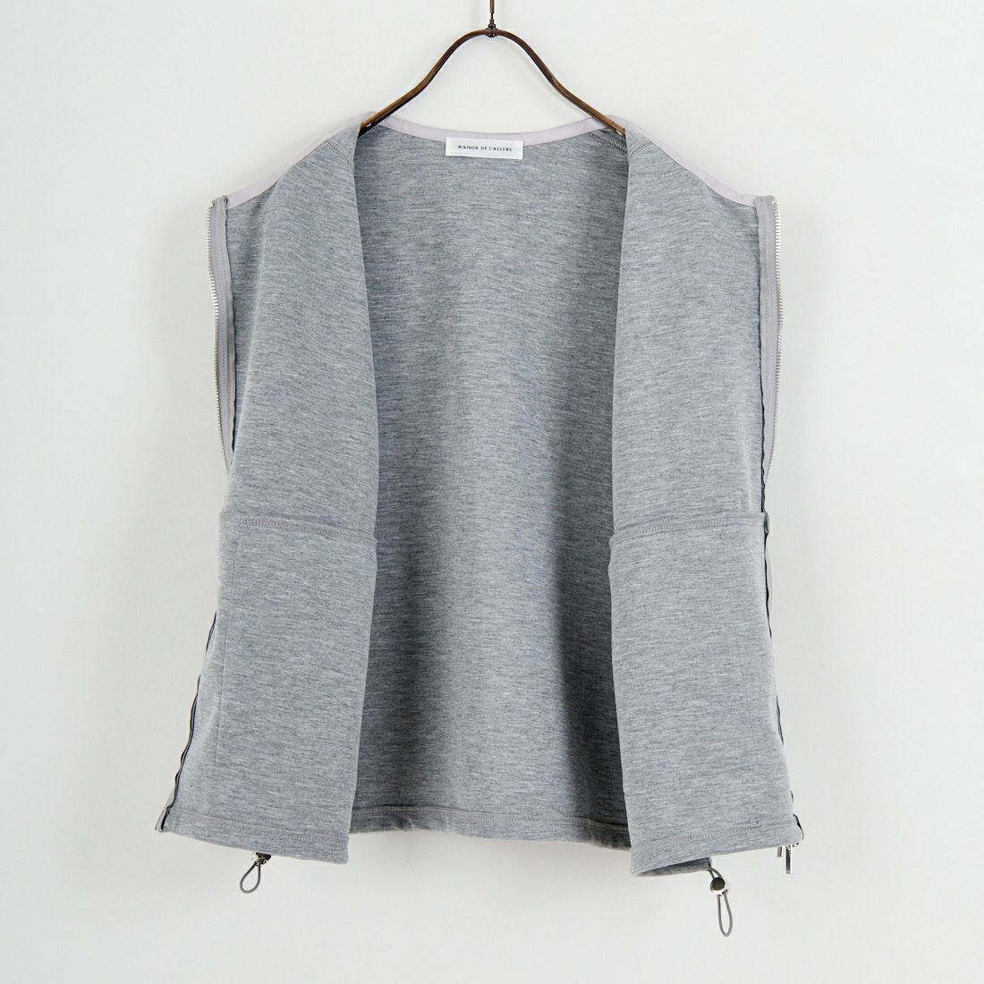 Maison de L'allure [メゾン ドゥ ラリュール] ダブルジップダンボールベスト [M25142004] 07 GRAY