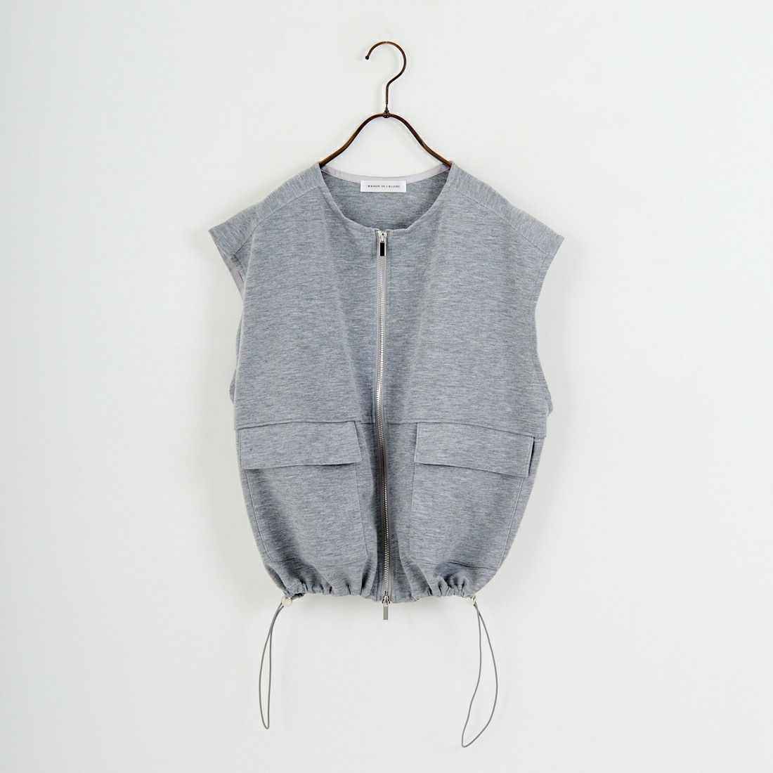 Maison de L'allure [メゾン ドゥ ラリュール] ダブルジップダンボールベスト [M25142004] 07 GRAY