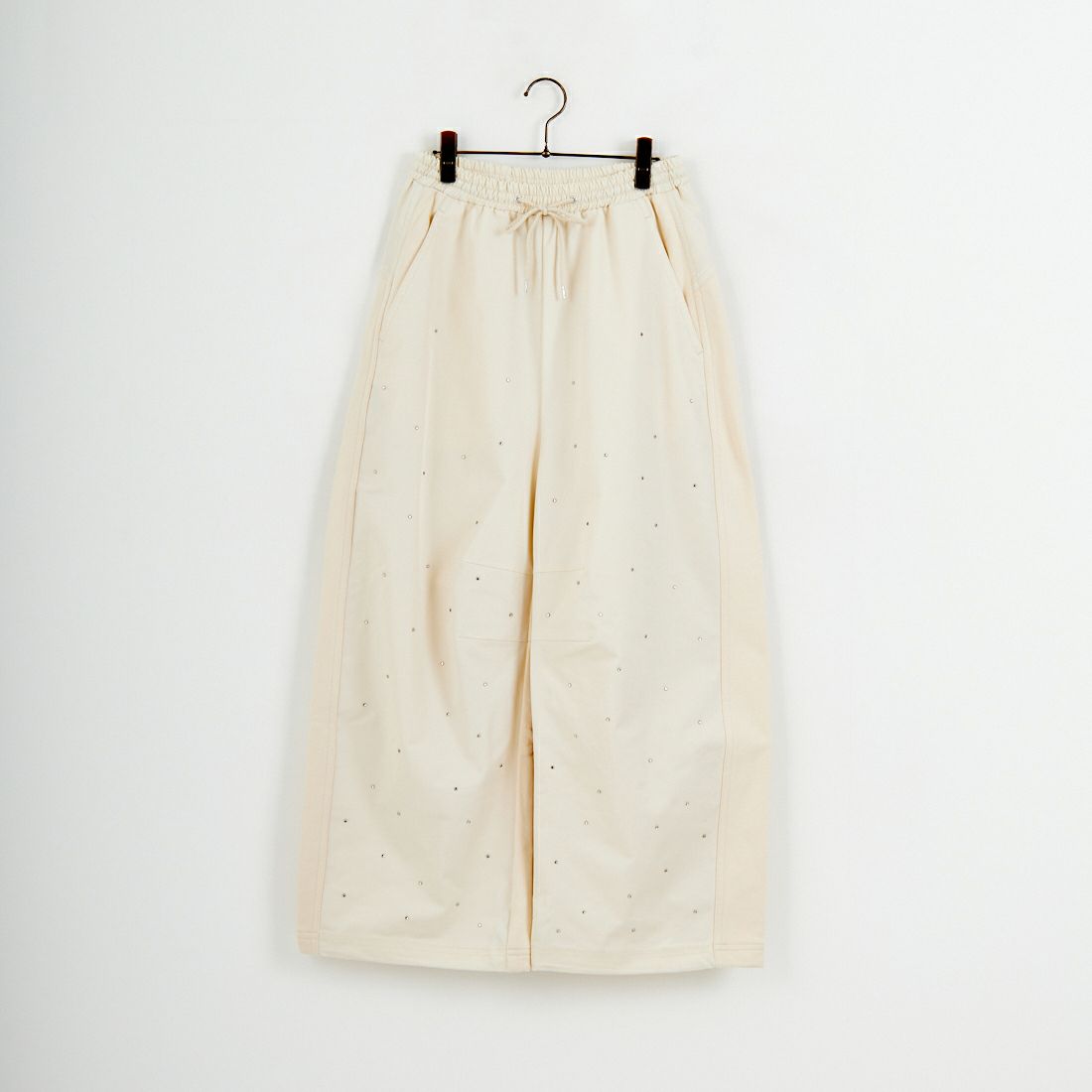 MAISON SPECIAL [メゾンスペシャル] ドッキングラインストーンイージーパンツ [21252465316] O.WHT