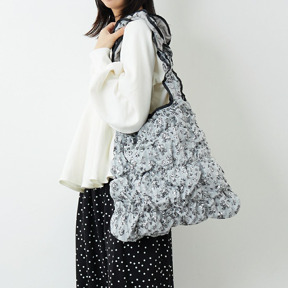 Casselini [キャセリーニ] スクエアギャザートートバッグ [254-110508