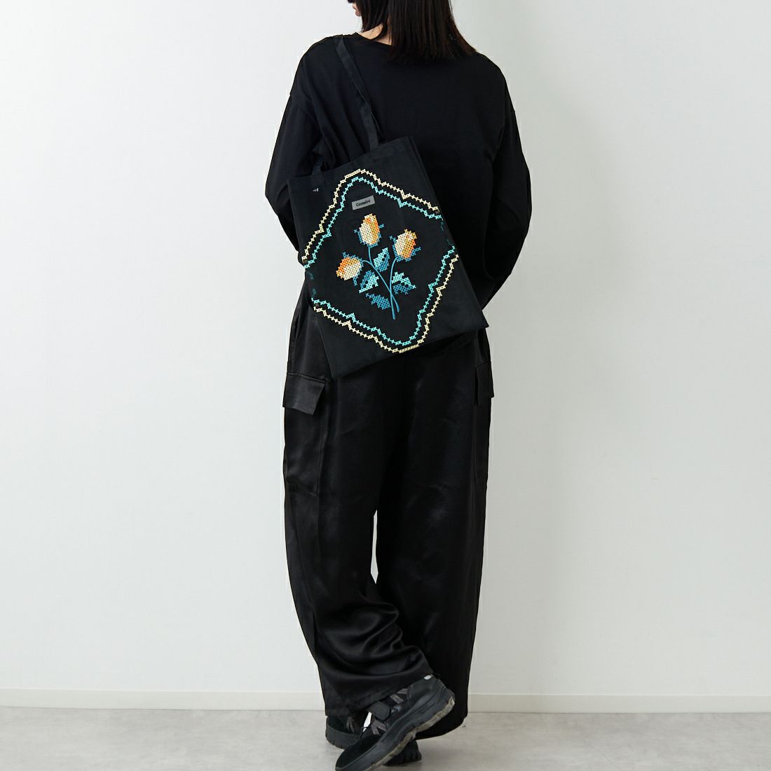 Casselini [キャセリーニ] チュール刺繍トートバッグ [254-111505