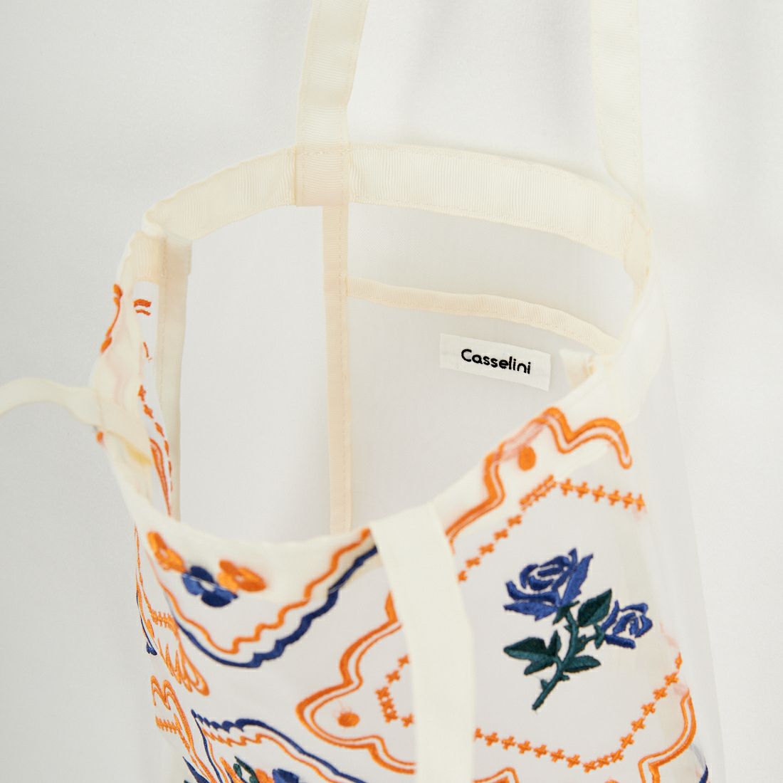 Casselini [キャセリーニ] チュール刺繍トートバッグ [254-111505] ｱｲﾎﾞﾘｰ