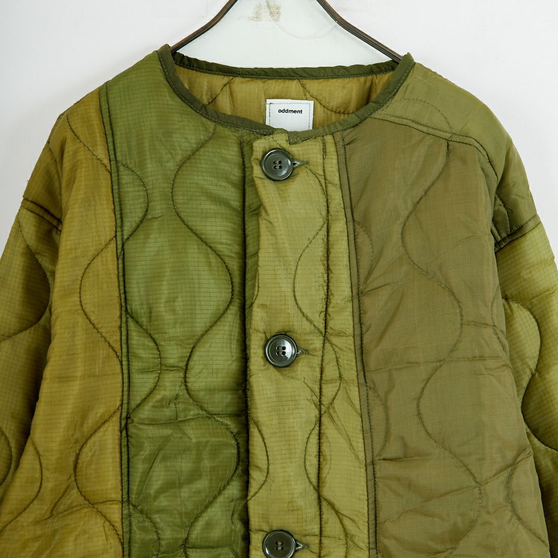 ODDMENT [オッドメント] キルティングロングコート [QUILTING-COAT] OLIVE