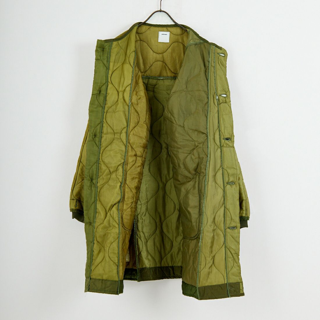 ODDMENT [オッドメント] キルティングロングコート [QUILTING-COAT] OLIVE
