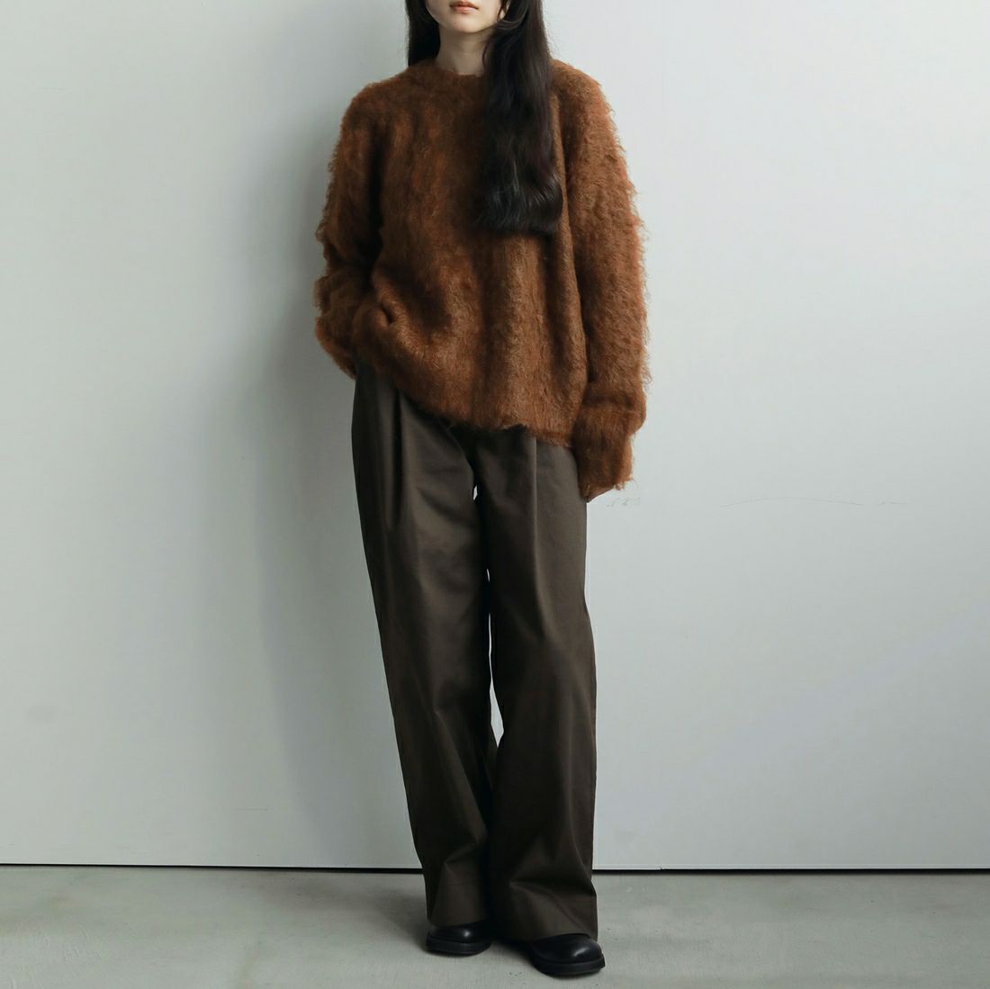 anuke [アンヌーク] ブラッシュドニットプルオーバー [62520523] BRN