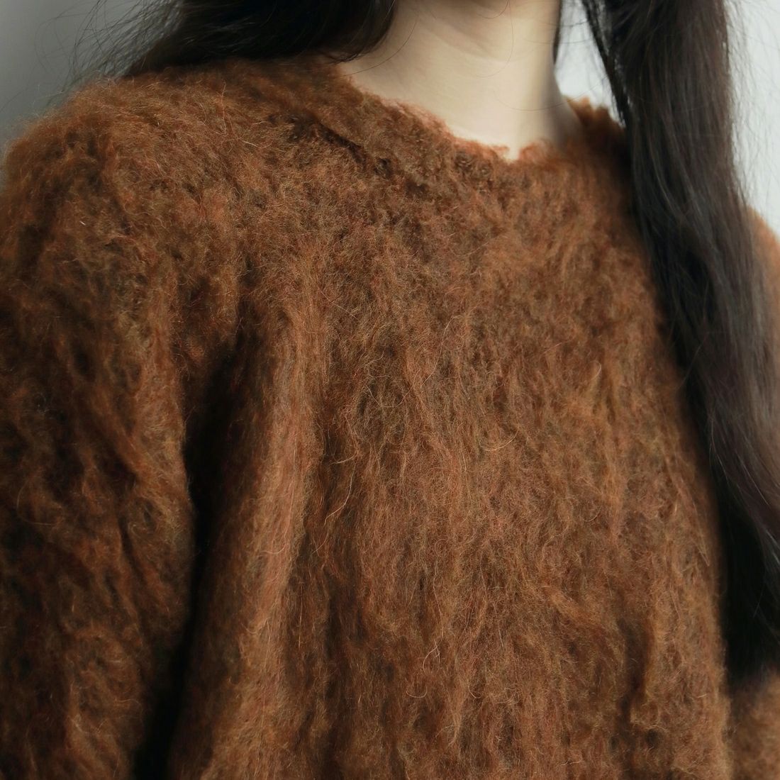 anuke [アンヌーク] ブラッシュドニットプルオーバー [62520523] BRN