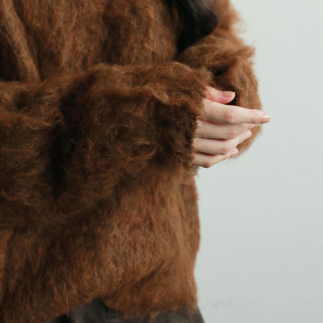 anuke [アンヌーク] ブラッシュドニットプルオーバー [62520523] BRN