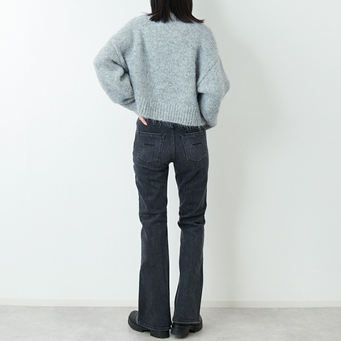 YANUK [ヤヌーク] ブーツカット [57153349] UBK &&モデル身長：162cm 着用サイズ：24&&