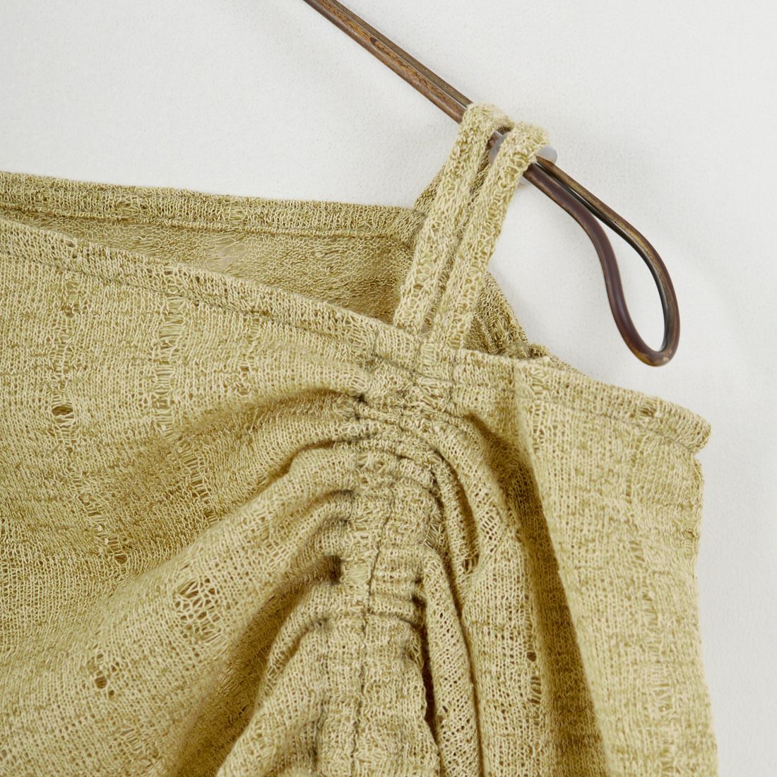 nenom [ネノム] ワンオフショルダー ギャザーリボンTシャツ [NE26312004] 37 MINT