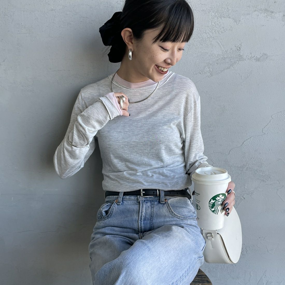 20 OAT/PNK&&モデル身長：150cm 着用サイズ：F&&