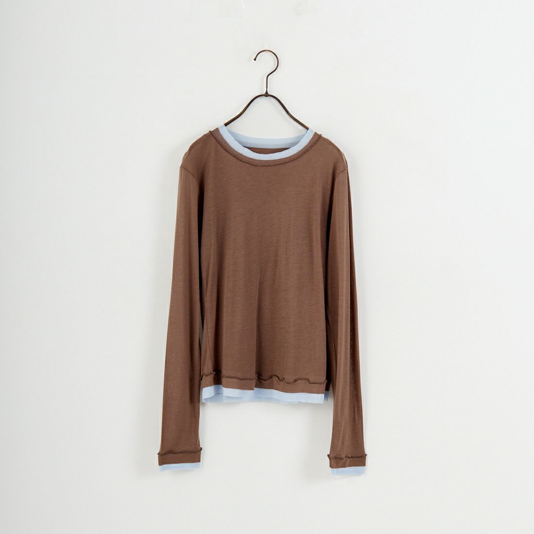 nenom [ネノム] シアーレイヤードロンT [NE26312002] 28 BRN/SAX