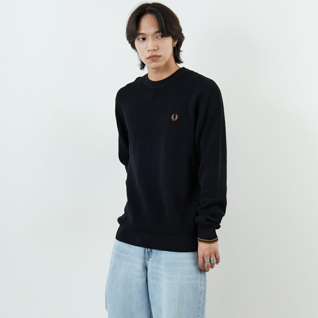 102 BLACK&&モデル身長：179cm 着用サイズ：L&&