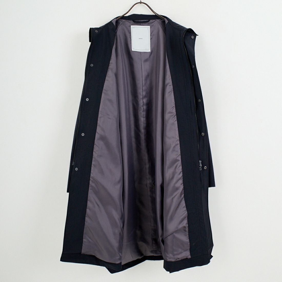 amne [アンヌ] ナイロンオックスカバードコート [AMN-CT-016] BLACK