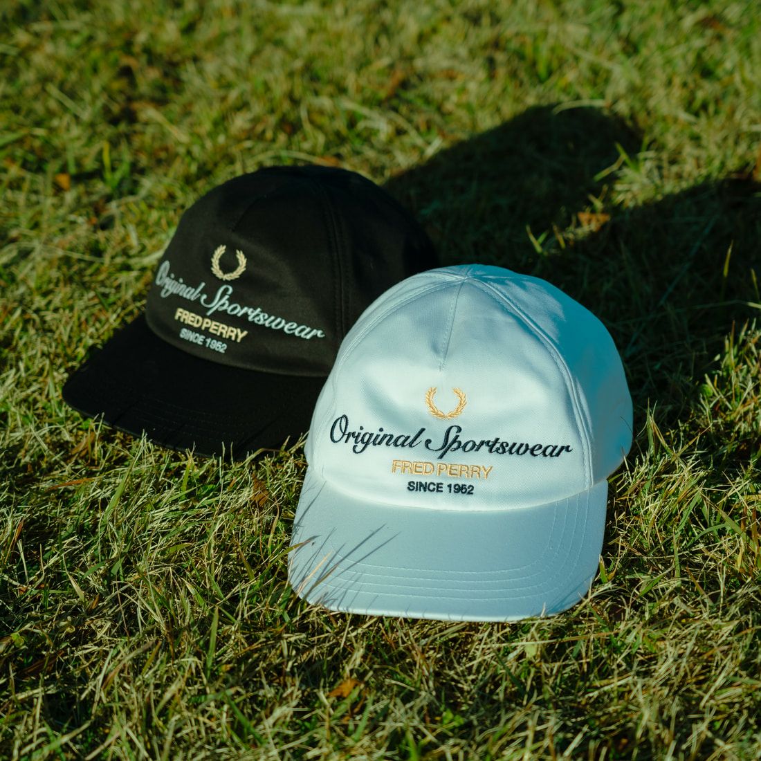 FRED PERRY [フレッドペリー] 別注 ブランデッドツイルキャップ [FPA-26S-038JF] BLACK/SNOW