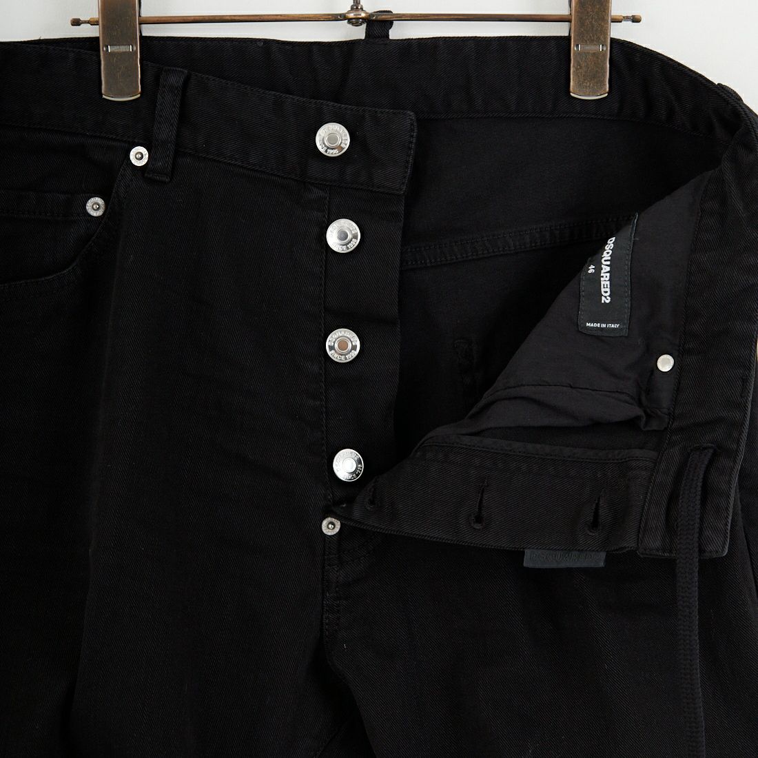 Dsquared2 [ディースクエアード] ブラックブル トラックデニムパンツ [74KB1029-39781] 900 BLACK