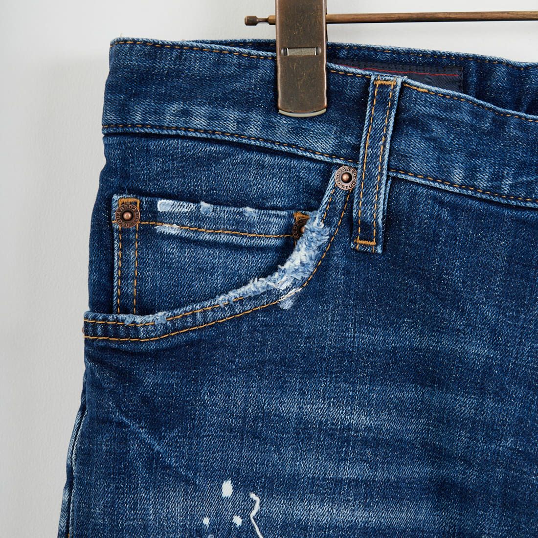 Dsquared2 [ディースクエアード] スリムツイストジーンズ [74LB1874-30664] 470 NAVY B