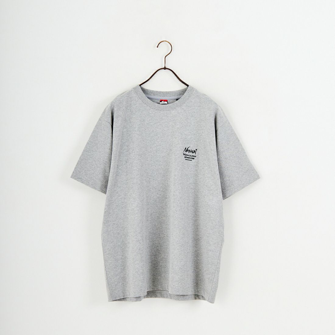 JEANSFACTORY × NANGA [ジーンズファクトリー × ナンガ] 別注 ヒストリーロゴ バックプリントTシャツ [NW26SS-JF2] GRAY