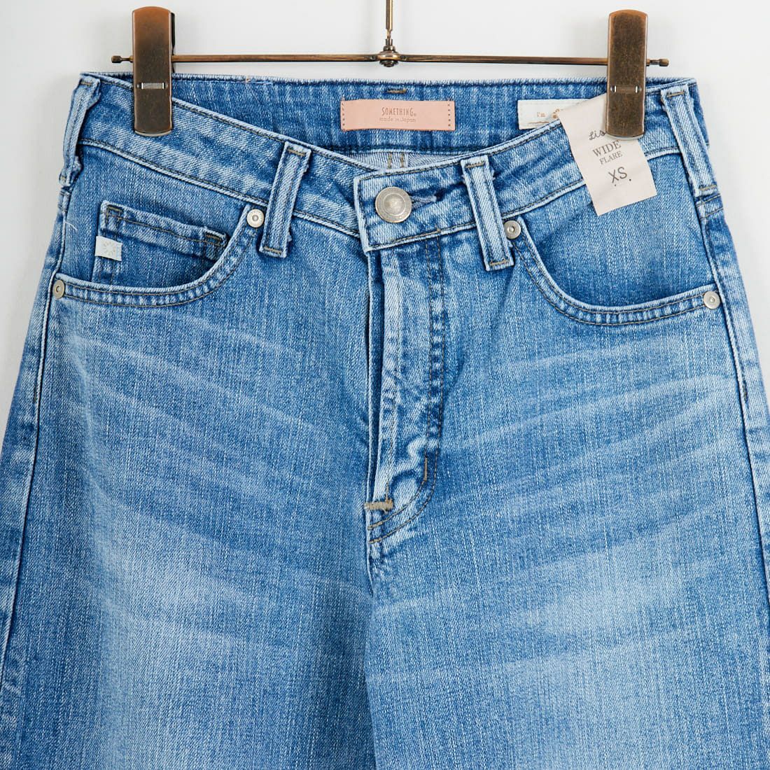 SOMETHING [サムシング] LISA NOUVEAU WIDE/ワイドデニムパンツ [STG10] 56 L.BLUE