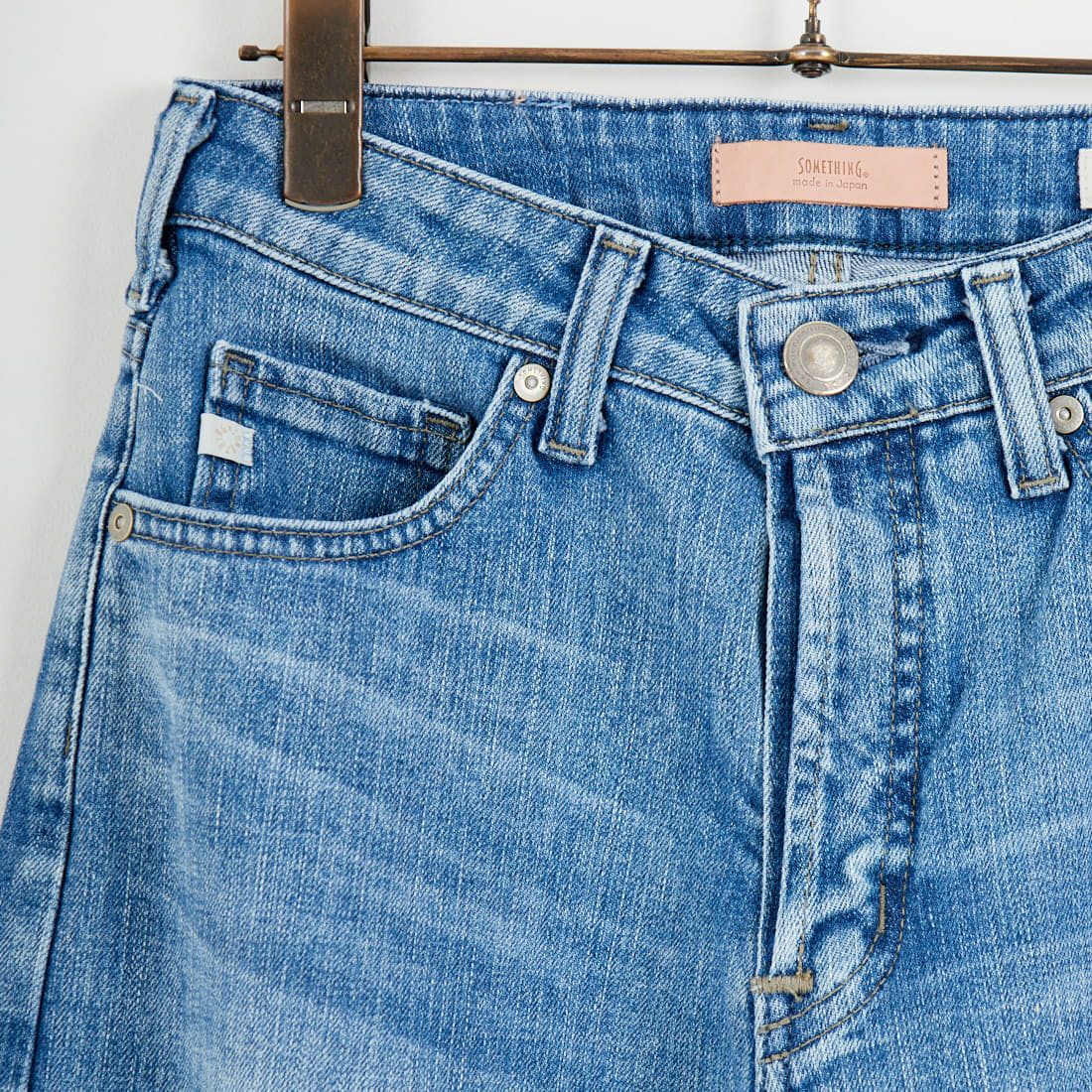 SOMETHING [サムシング] LISA NOUVEAU WIDE/ワイドデニムパンツ [STG10] 56 L.BLUE