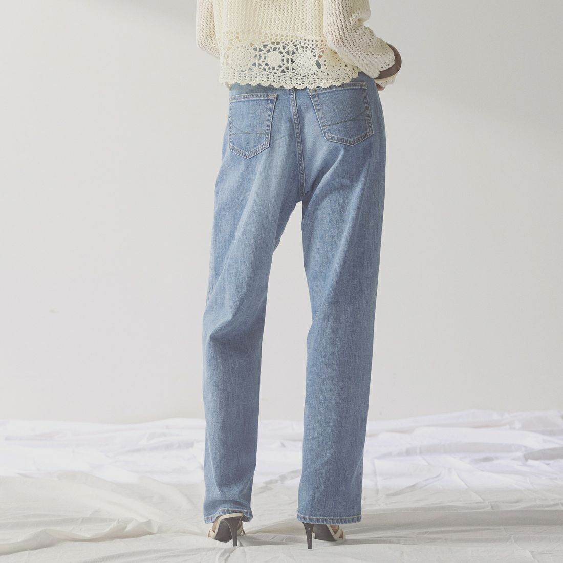 SOMETHING [サムシング] CLAUDIA ヌーボーカーブデニムパンツ [STG19] 56 L.BLUE