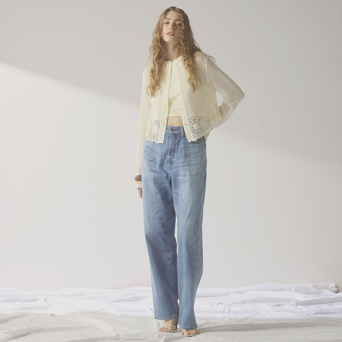 SOMETHING [サムシング] CLAUDIA ヌーボーカーブデニムパンツ [STG19] 56 L.BLUE