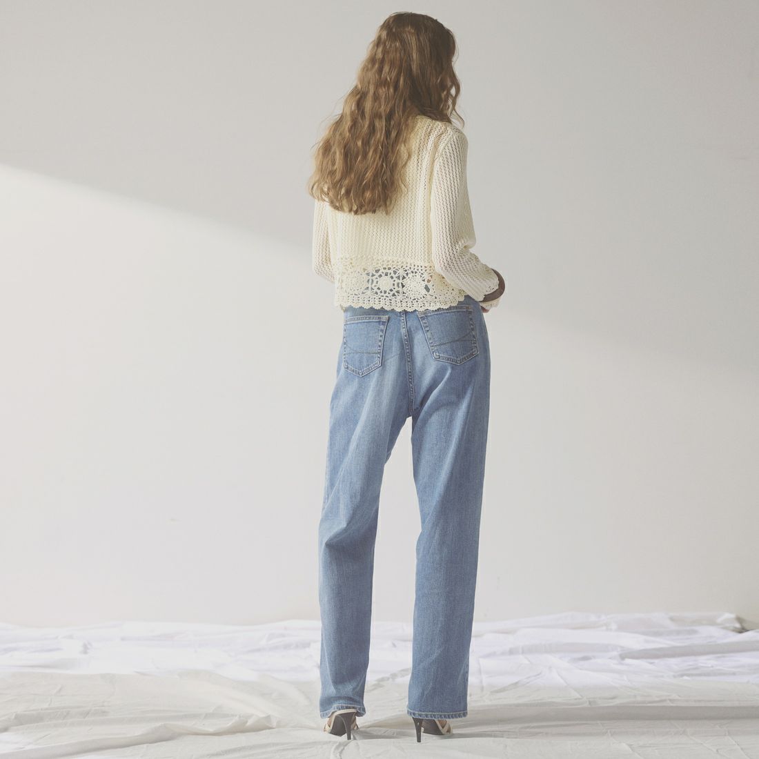 SOMETHING [サムシング] CLAUDIA ヌーボーカーブデニムパンツ [STG19] 56 L.BLUE