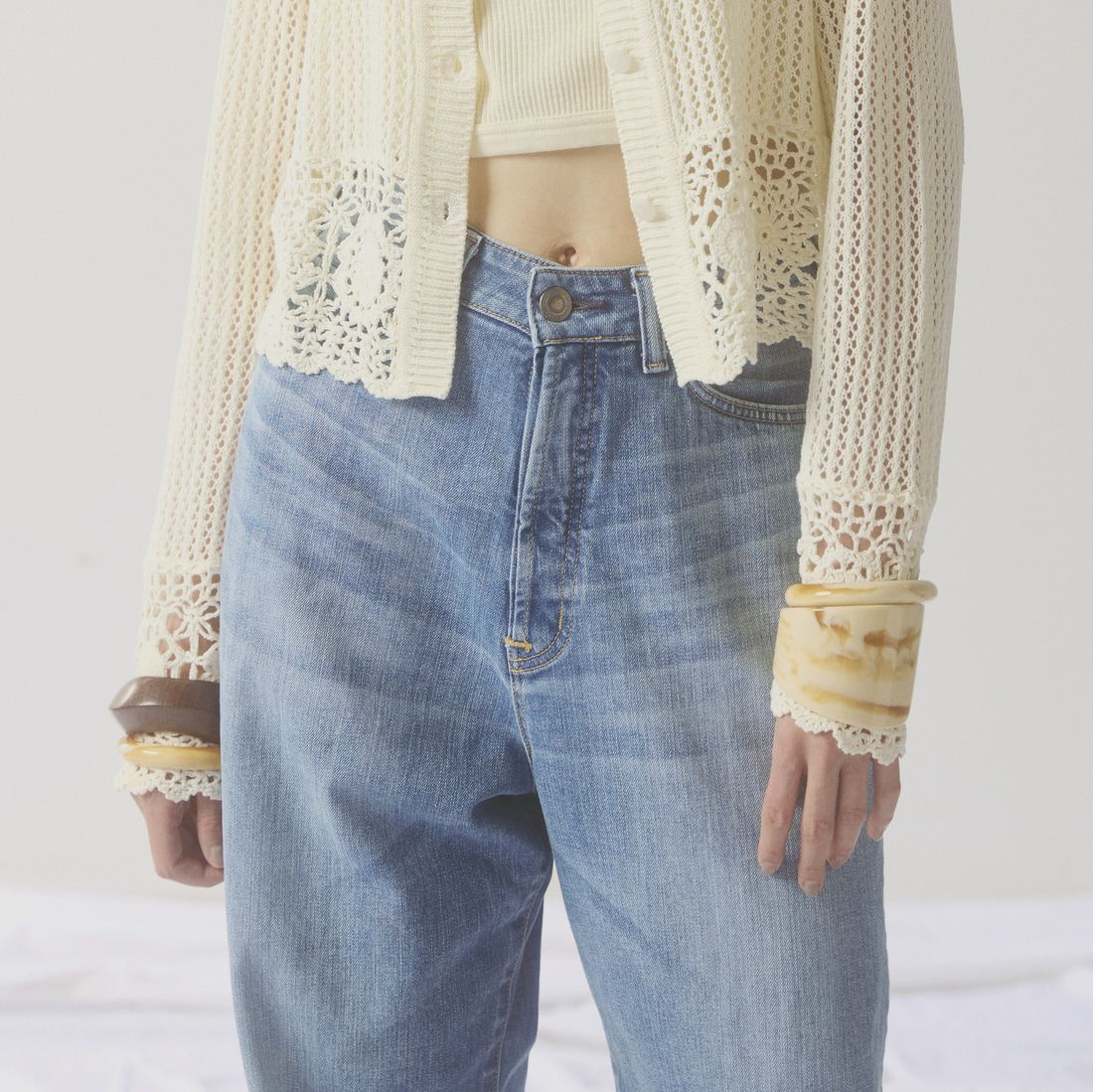 SOMETHING [サムシング] CLAUDIA ヌーボーカーブデニムパンツ [STG19] 56 L.BLUE