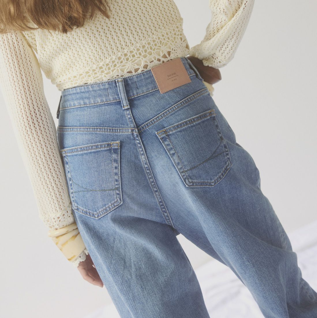 SOMETHING [サムシング] CLAUDIA ヌーボーカーブデニムパンツ [STG19] 56 L.BLUE