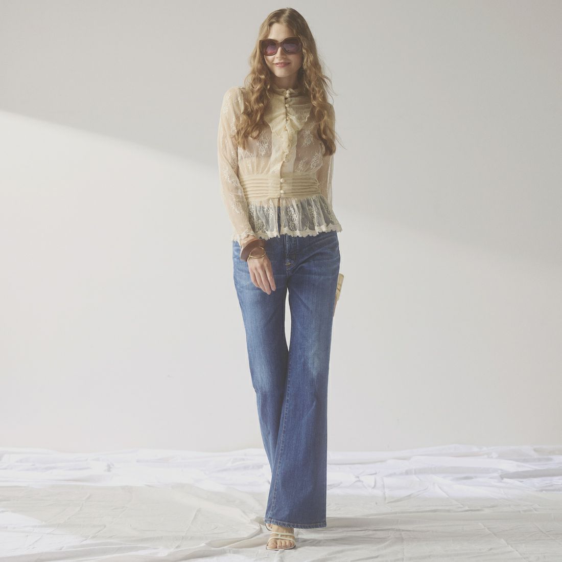 SOMETHING [サムシング] LISA NOUVEAU FLARE/フレアデニムパンツ [STG11] 36 M.DARK