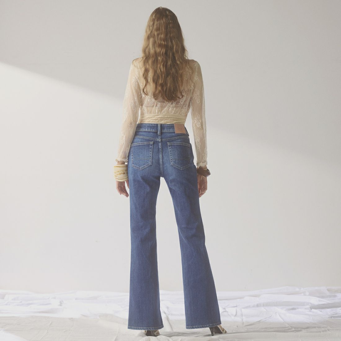 SOMETHING [サムシング] LISA NOUVEAU FLARE/フレアデニムパンツ [STG11] 36 M.DARK