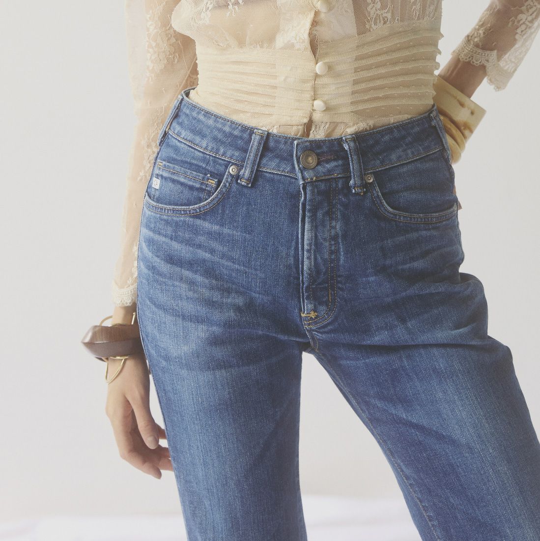 SOMETHING [サムシング] LISA NOUVEAU FLARE/フレアデニムパンツ [STG11] 36 M.DARK