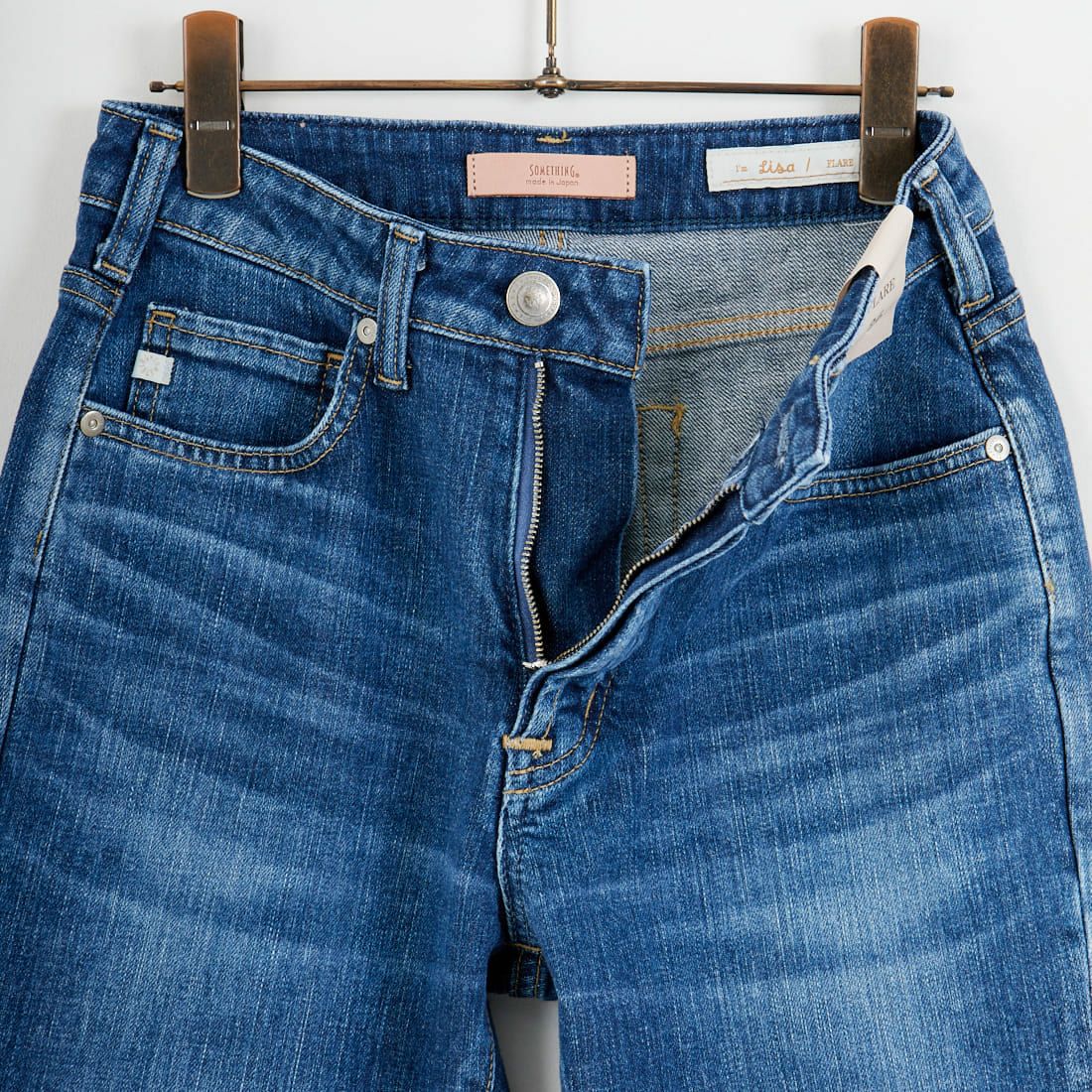 SOMETHING [サムシング] LISA NOUVEAU FLARE/フレアデニムパンツ [STG11] 36 M.DARK