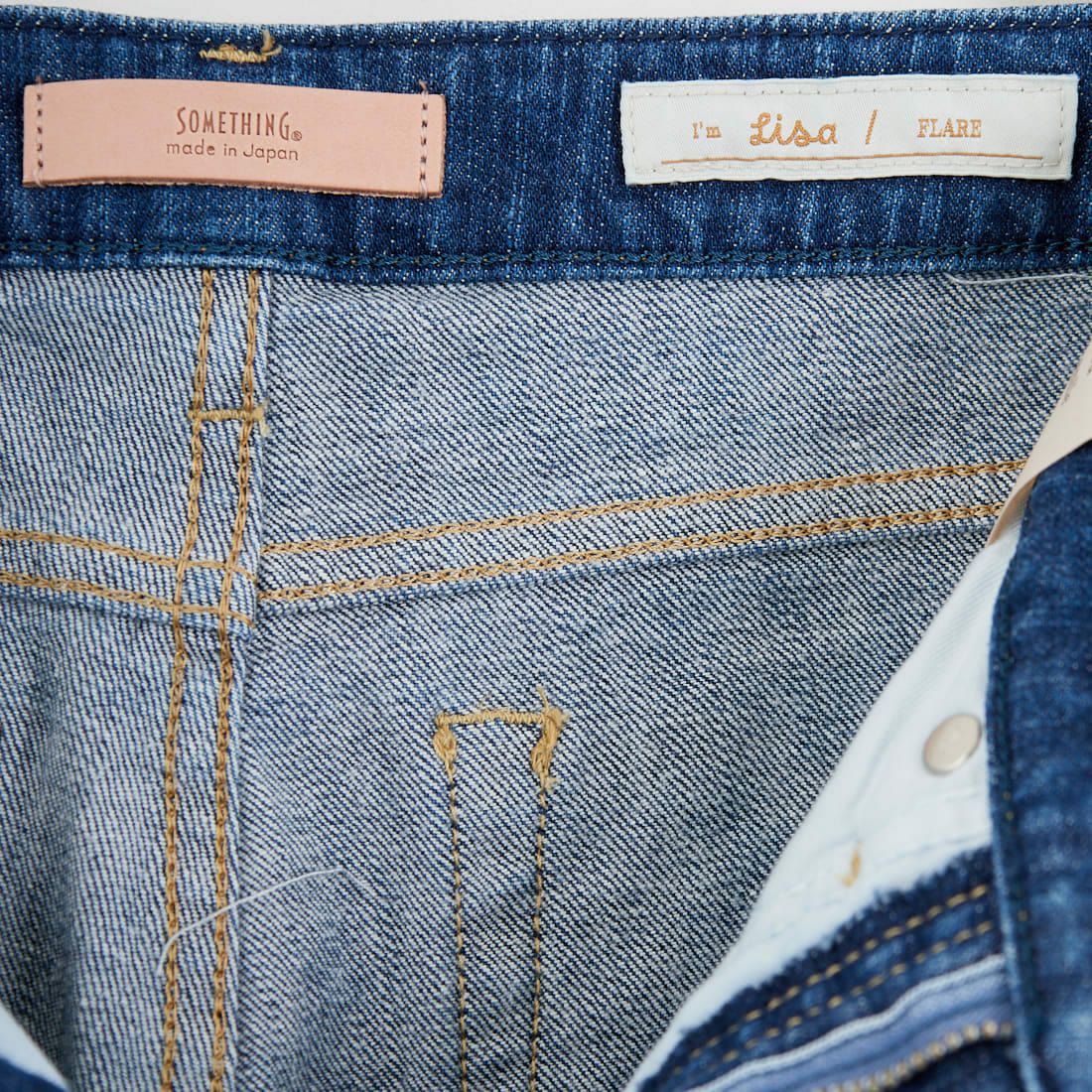 SOMETHING [サムシング] LISA NOUVEAU FLARE/フレアデニムパンツ [STG11] 36 M.DARK