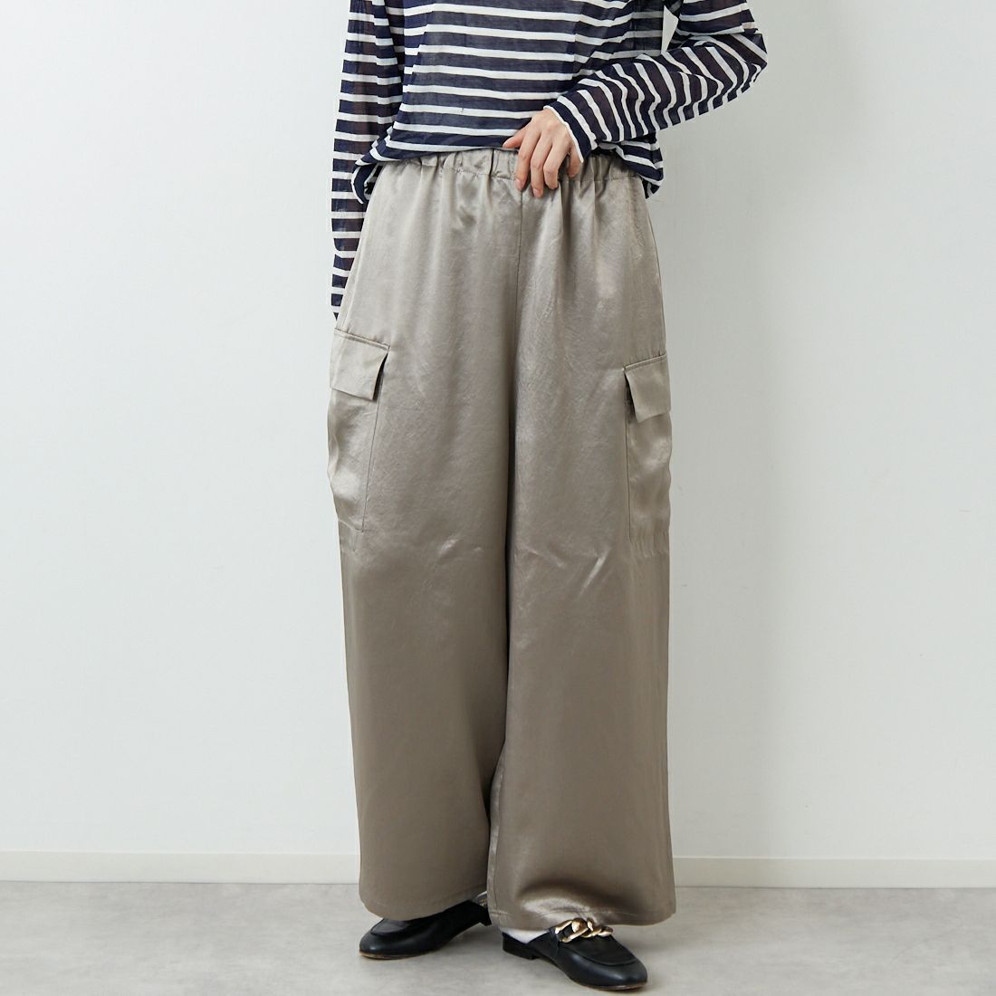 20 BEIGE&&モデル身長：162cm 着用サイズ：F&&