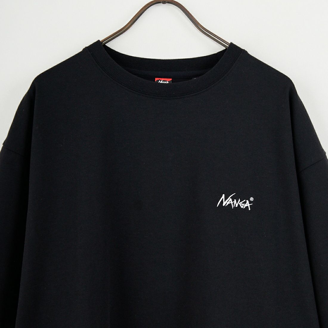 JEANSFACTORY × NANGA [ジーンズファクトリー × ナンガ] 別注 ルーズフィット NEBUKUROバックプリント ドローコードTシャツ [NW26SS-JF8] BLACK
