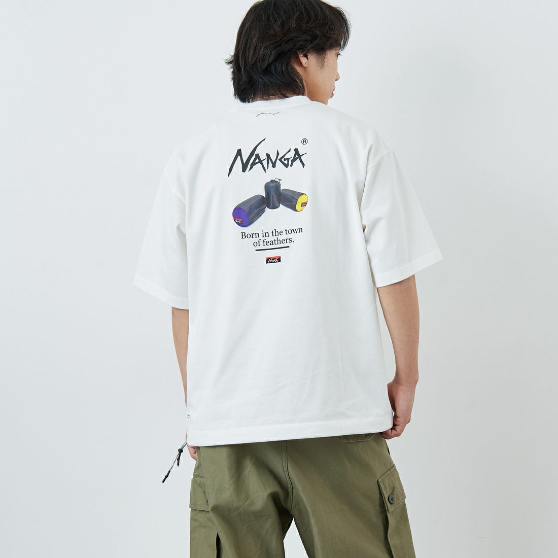 WHITE&&モデル身長：179cm 着用サイズ：L&&