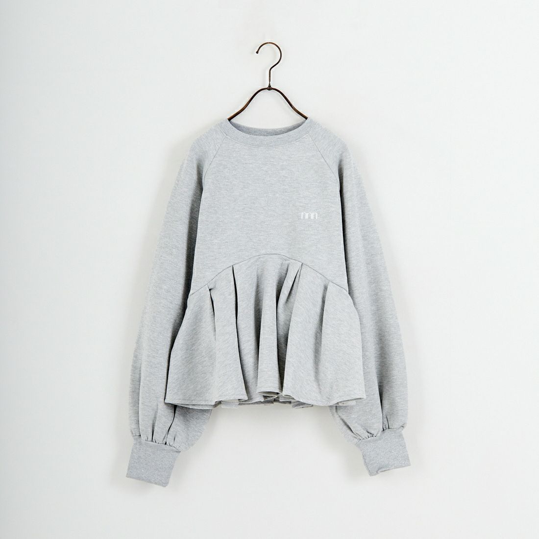 emmi [エミ] ペプラムラメ裏毛プルオーバー [13WCT261018] GRY