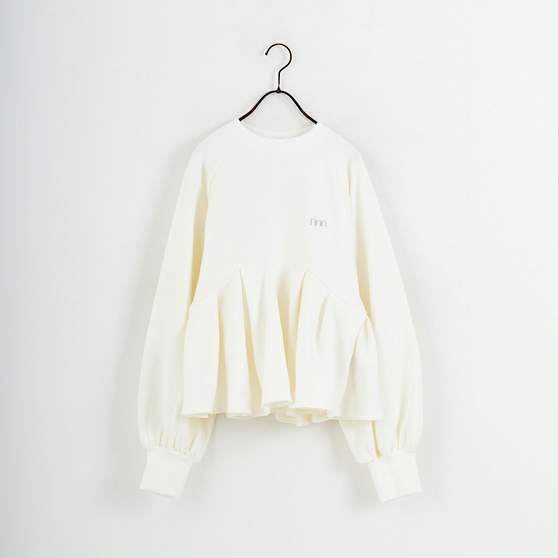 emmi [エミ] ペプラムラメ裏毛プルオーバー [13WCT261018] WHT