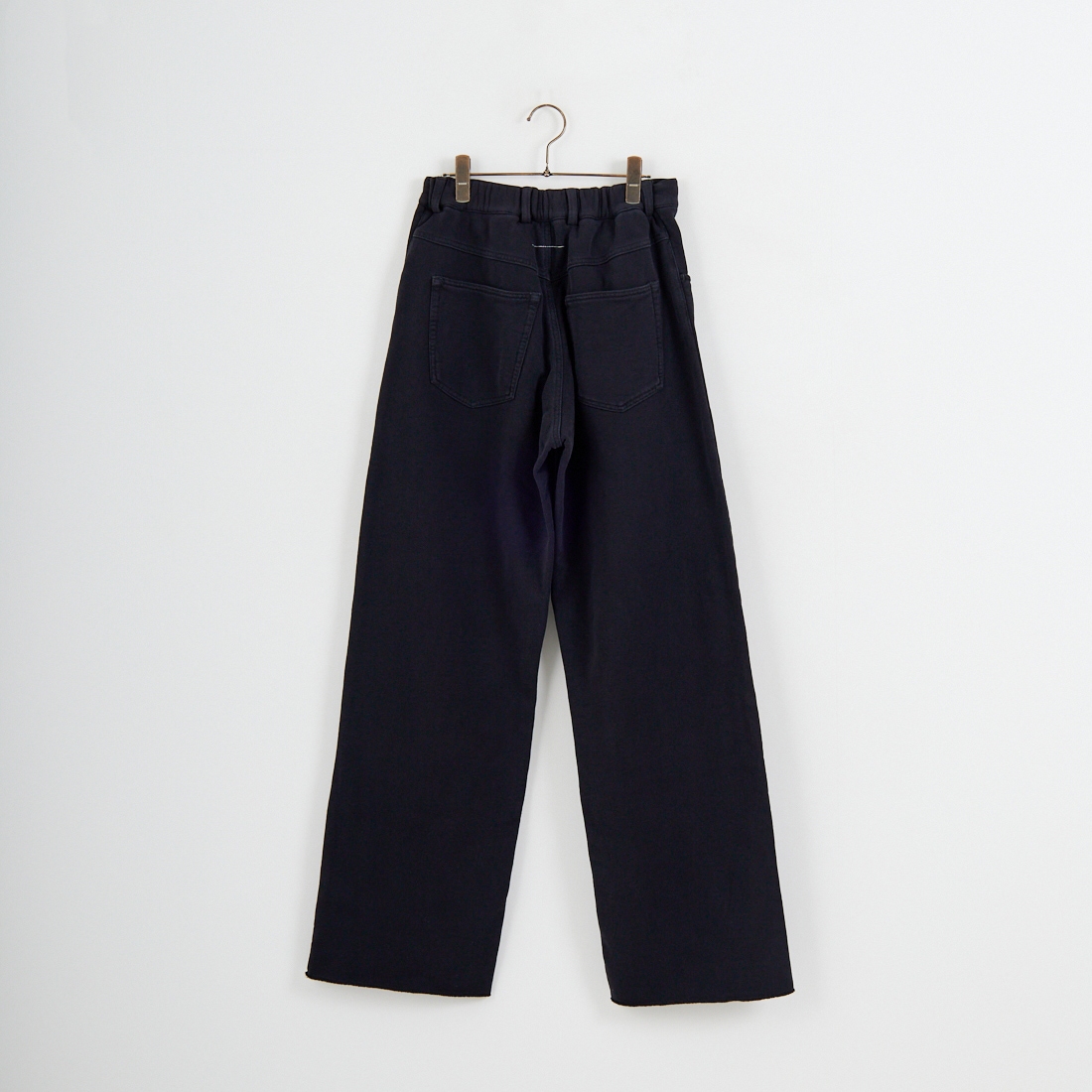 MM6 Maison Margiela [エムエムシックス メゾン マルジェラ] コットン ワイドレッグトラウザーズ [S52KA0548-M25014] 900 BLACK