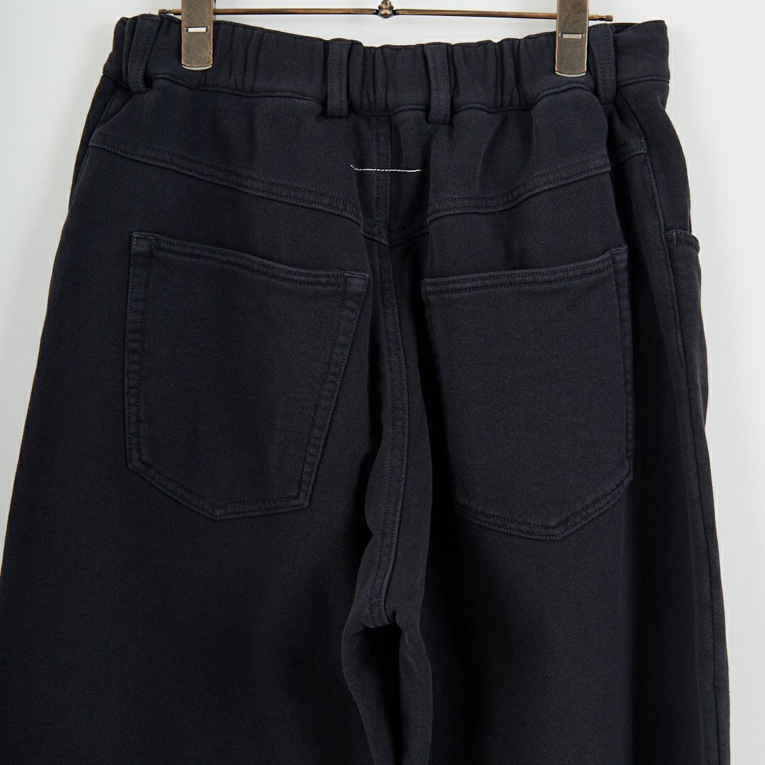 MM6 Maison Margiela [エムエムシックス メゾン マルジェラ] コットン ワイドレッグトラウザーズ [S52KA0548-M25014] 900 BLACK