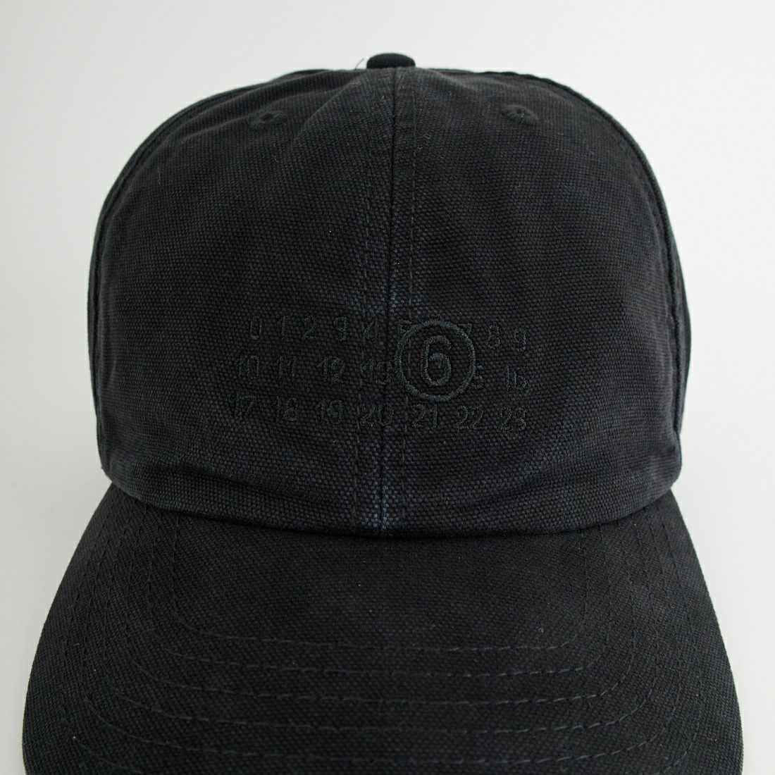 MM6 Maison Margiela [エムエムシックス メゾン マルジェラ] コットンキャンバスキャップ [SH0TC0008-M35346] 900 BLACK