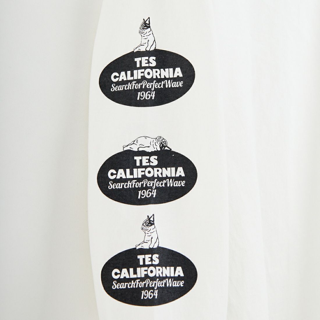 The Endless Summer [エンドレスサマー] オーバルロゴプリント ロングスリーブTシャツ [FH-26374305] 07 WHITE